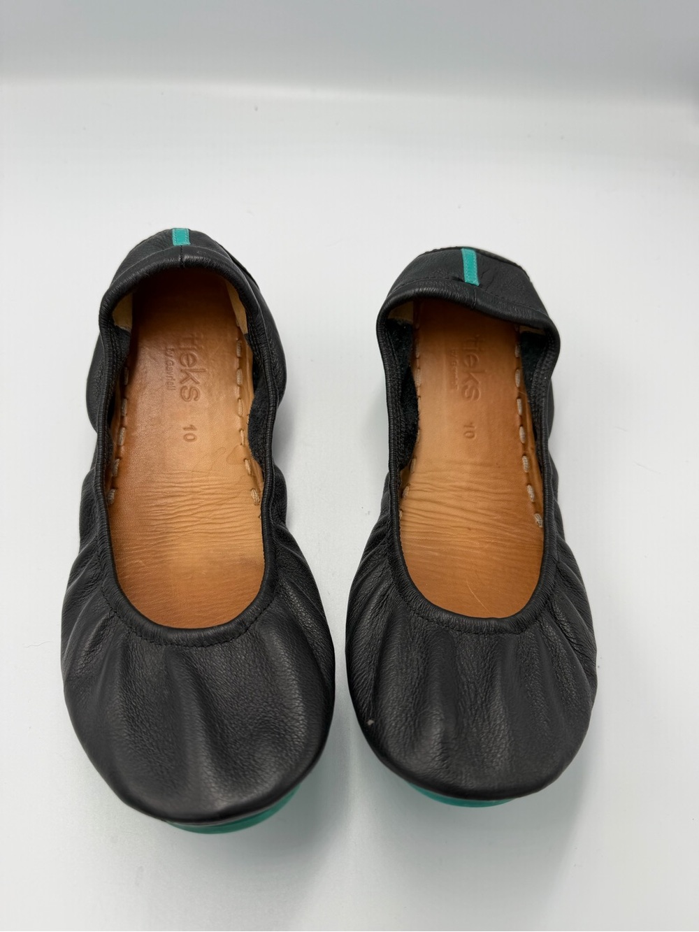 Tieks Gavrieli  Black Foldable Ballet Flats, Comfort Shoes - Size:-  10